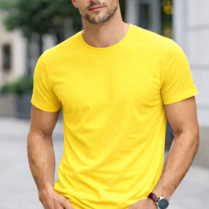 Camiseta 100% Algodão 30.1 - Amarelo