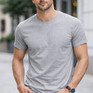 Camiseta 100% algodão - Cinza