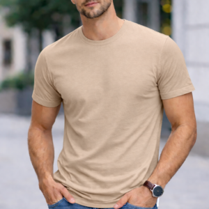 Camiseta 100% Algodão 30.1 - Caqui