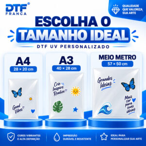 DTF UV Personalizado DTF Franca