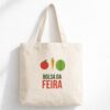 Ecobag Estampada Bolsa da Feira – Algodão Cru 38×40 cm