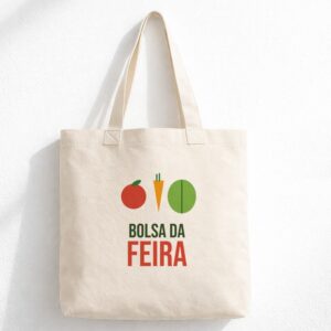 Ecobag estampada Bolsa da Feira