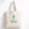 Ecobag Estampada Fisioterapia – Algodão Cru 38×40 cm