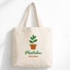 Ecobag Estampada Plantinhas São Amor – Algodão Cru 38×40 cm