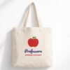 Ecobag Estampada Professora Ensinando com Amor – Algodão Cru 38×40 cm