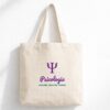 Ecobag Estampada Psicologia – Algodão Cru 38×40 cm