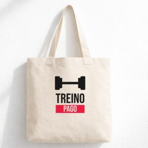 Ecobag estampada Treino Pago